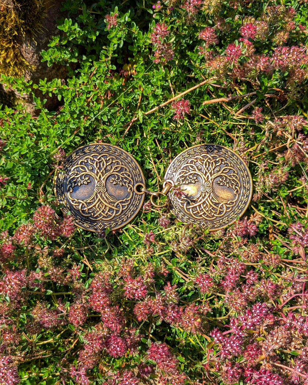 Mantelverschluss Lebensbaum - Umhangverschluss Wikinger | LARP | Mittelalter | Silber oder Bronze - Fellverschluss Cloak Clasp - Yggdrasil