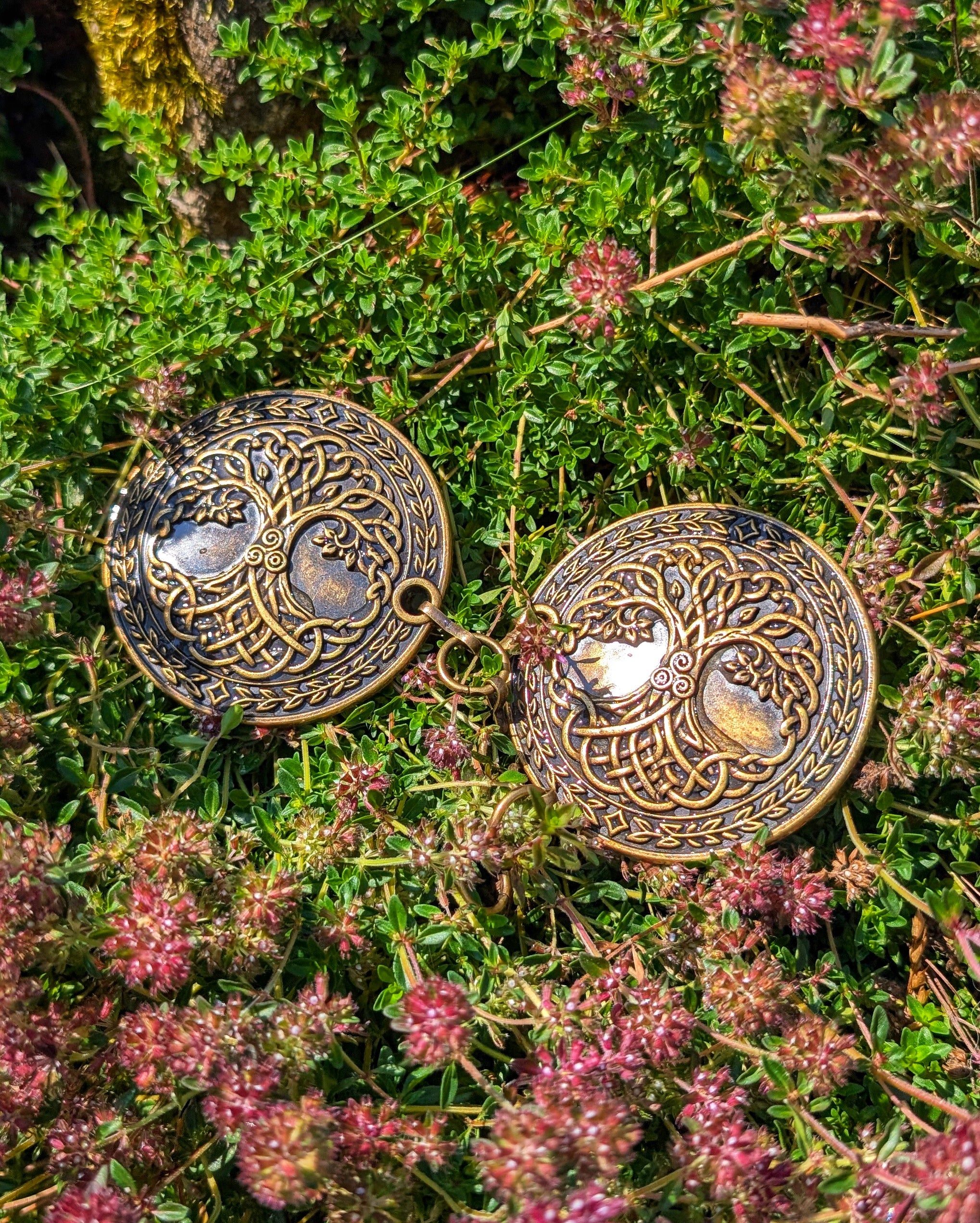 Mantelverschluss Lebensbaum - Umhangverschluss Wikinger | LARP | Mittelalter | Silber oder Bronze - Fellverschluss Cloak Clasp - Yggdrasil