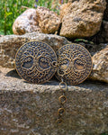 Mantelverschluss Lebensbaum - Umhangverschluss Wikinger | LARP | Mittelalter | Silber oder Bronze - Fellverschluss Cloak Clasp - Yggdrasil