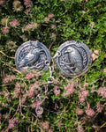 Mantelverschluss Raben | Umhangverschluss Wikinger | LARP | Mittelalter | Silber oder Bronze - Fellverschluss Cloak Clasp - Hugin Munin