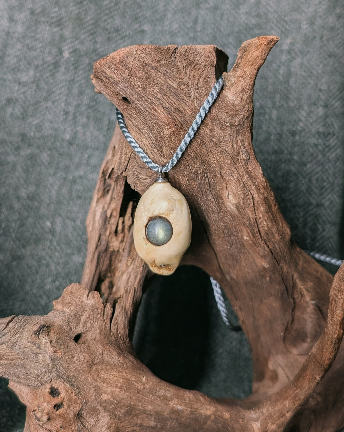 Aurora - Labradorit Baumperle mit Silber