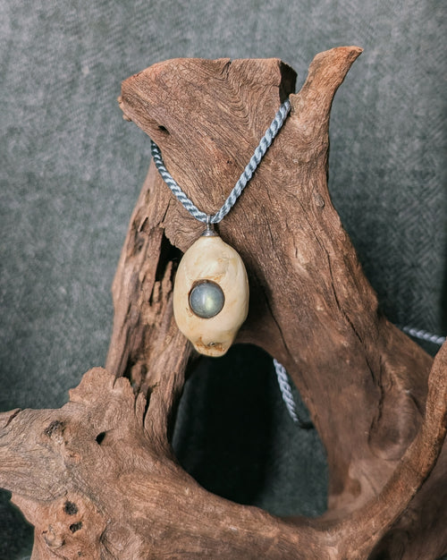 Aurora - Labradorit Baumperle mit Silber